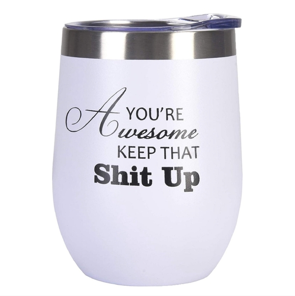 New Hot & Cold Insulated Mug with Personalized Vinyl saying of your choice - Picture 10 of 11